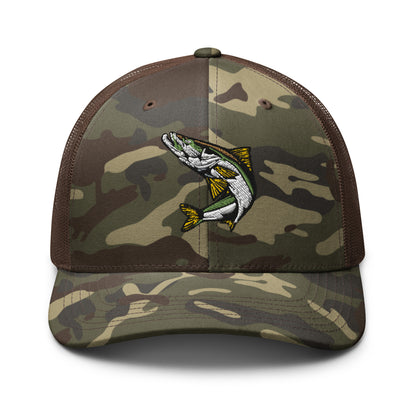 Snook Camouflage trucker hat